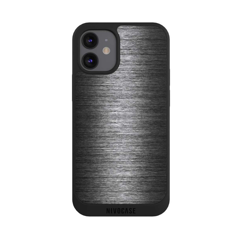 iPhone 12 mini NIVOpure Metal Look - Anthrazit