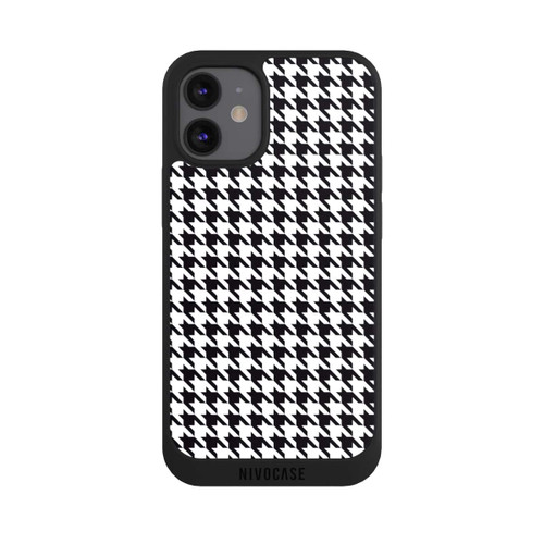 Apple iPhone 12 mini NIVOpure Houndstooth black-white