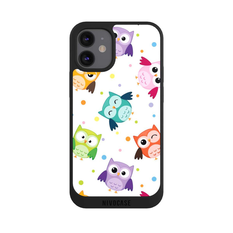 iPhone 12 mini NIVOpure Chouettes avec confettis