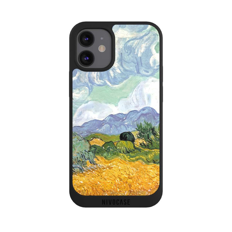 iPhone 12 mini NIVOpure Weizenfeld mit Zypressen