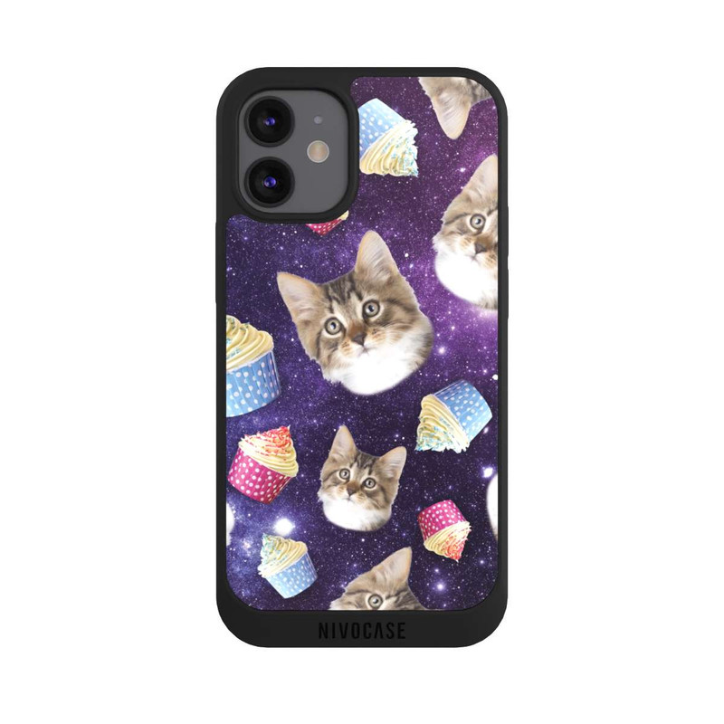 iPhone 12 mini NIVOpure Crazy Galaxy Space Cats
