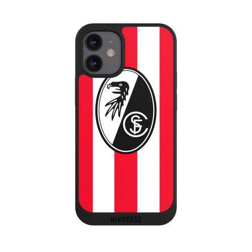 Apple iPhone 12 mini NIVOpure SC Freiburg - Rot Gestreift