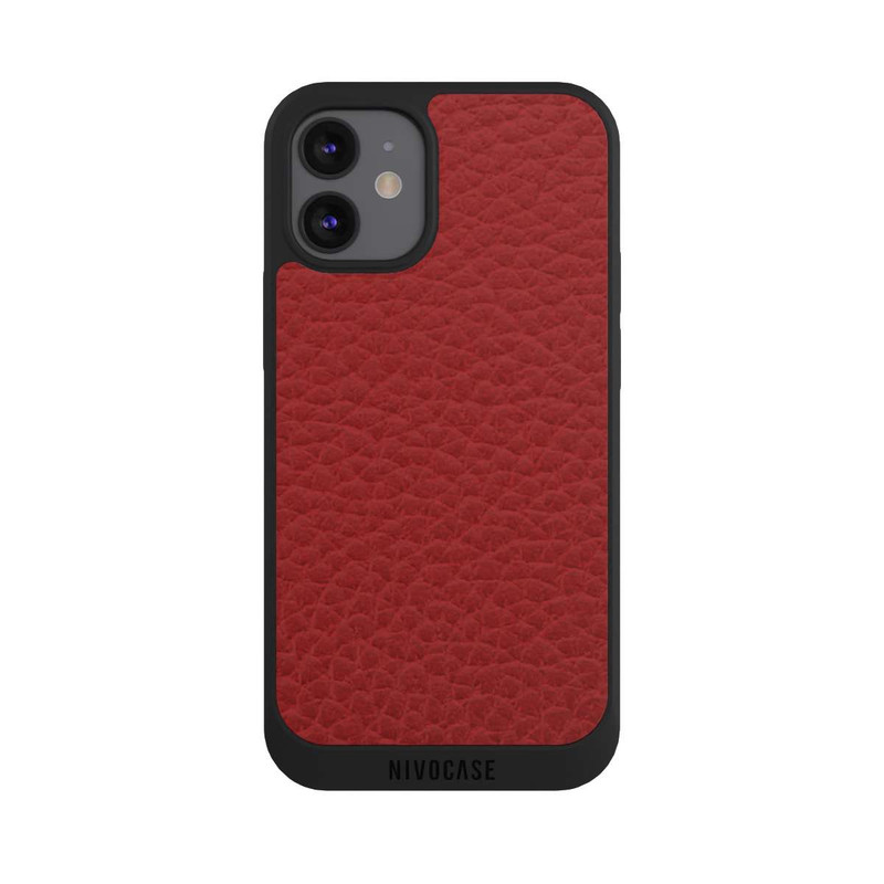 iPhone 12 mini NIVOpure Cuir Marsala