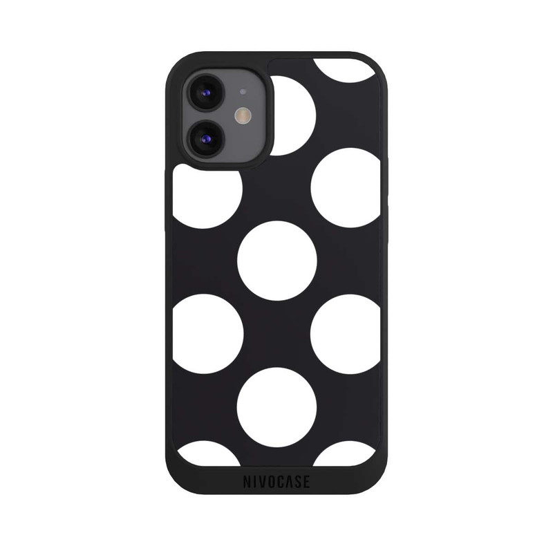 iPhone 12 mini NIVOpure Big Dots - Black
