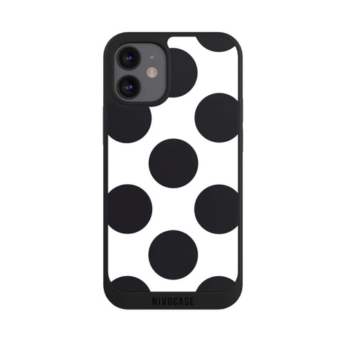 Apple iPhone 12 mini NIVOpure Big Dots - White
