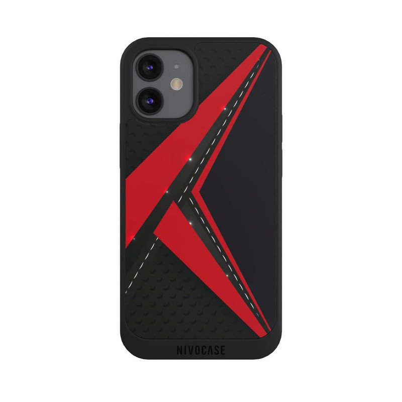 iPhone 12 mini NIVOpure Carbon for Men - Red