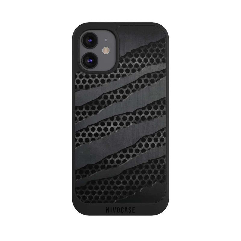 iPhone 12 mini NIVOpure Grey Metal Scratches