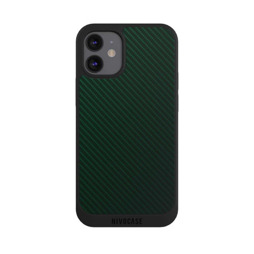 Apple iPhone 12 mini NIVOpure British Racing Green Carbon