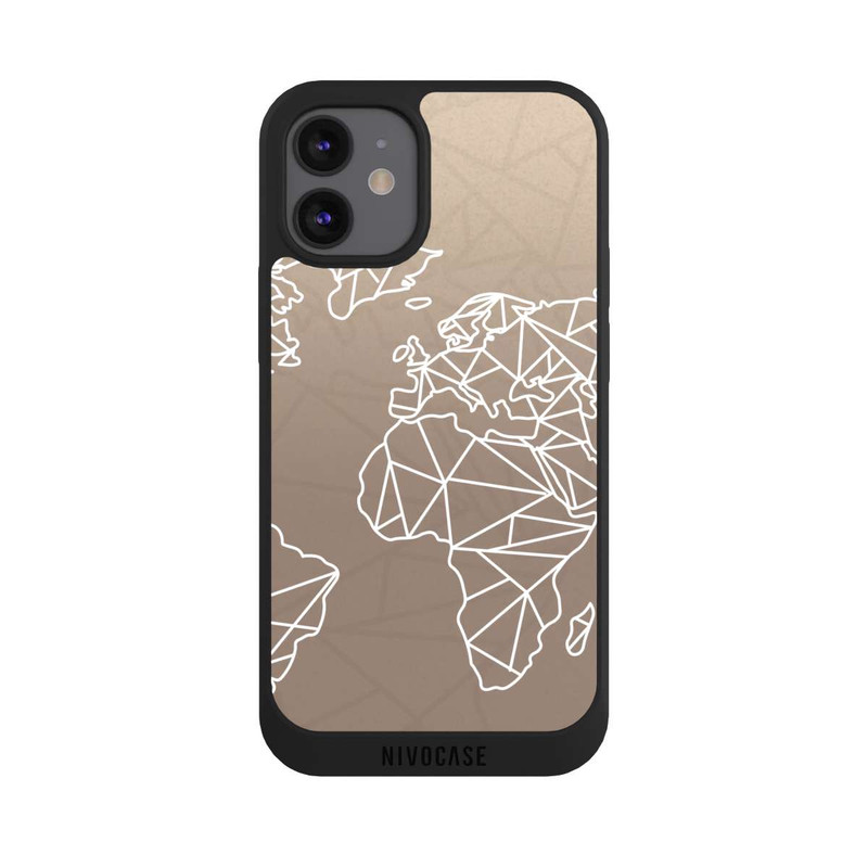 iPhone 12 mini NIVOpure Worldmap Polygon