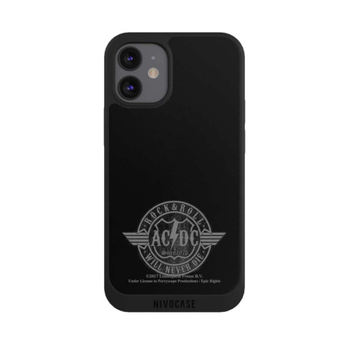 Apple iPhone 12 mini NIVOpure ACDC Rock and Roll Grau
