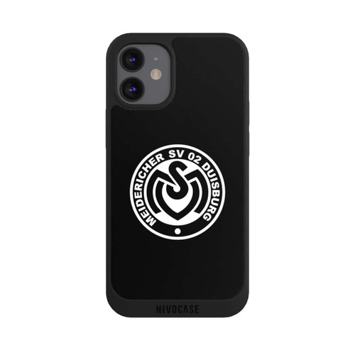 Apple iPhone 12 mini NIVOpure MSV Logo auf Schwarz