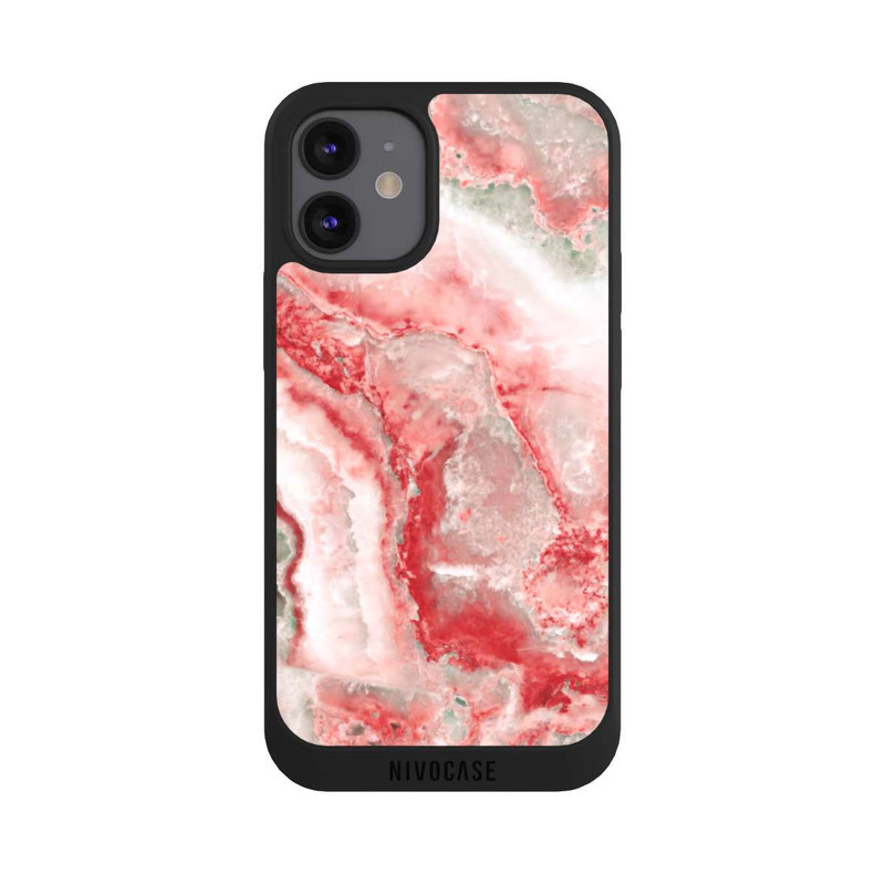 iPhone 12 mini NIVOpure Marbre Rouge et Blanc