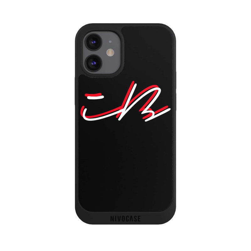 iPhone 12 mini NIVOpure Iblali - Logo Weiß Rot