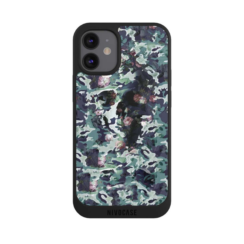 iPhone 12 mini NIVOpure Camouflage-Totenkopf