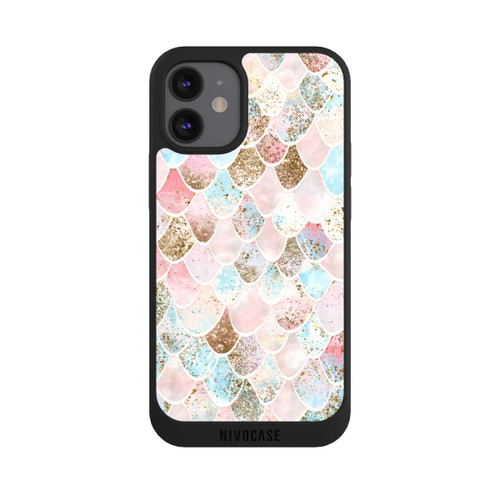 Apple iPhone 12 mini NIVOpure Glitzer Look Meerjungfrau Muster