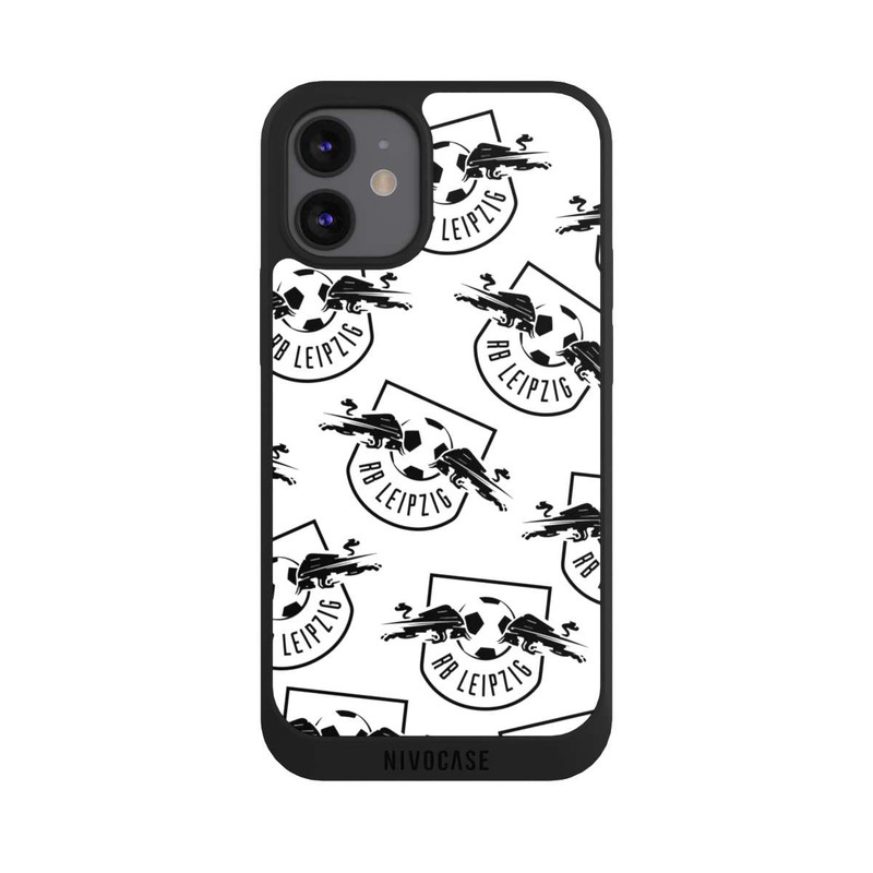 iPhone 12 mini NIVOpure Logos RB Leipzig Schwarz auf Weiß