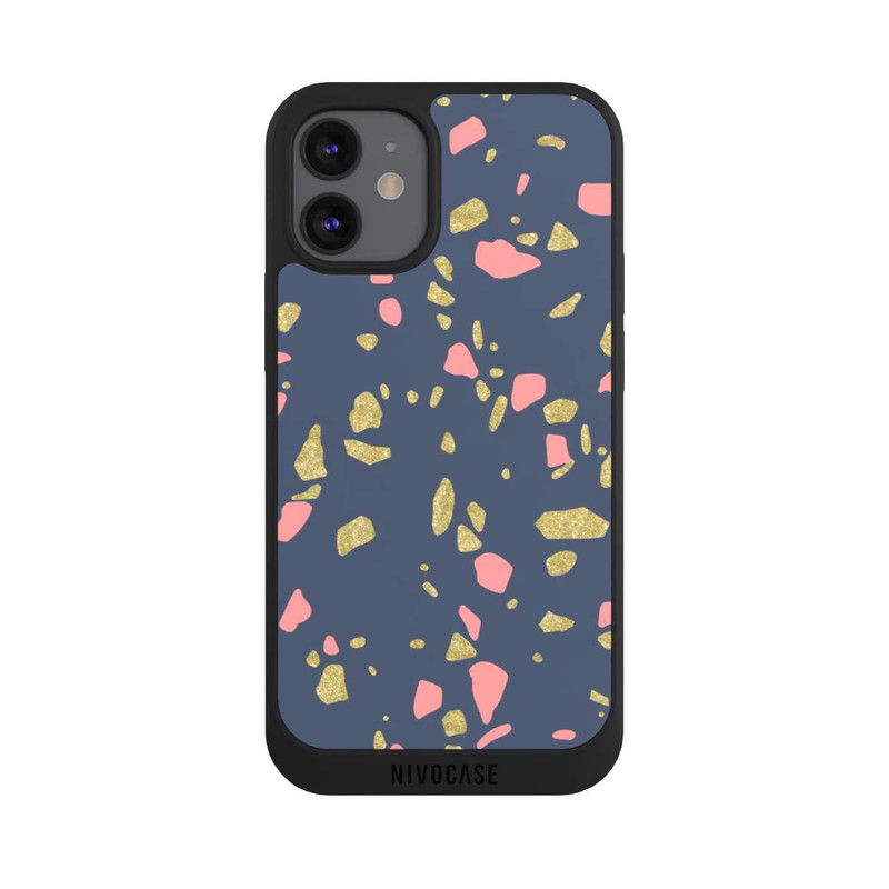 iPhone 12 mini NIVOpure Terazzo Gold Look