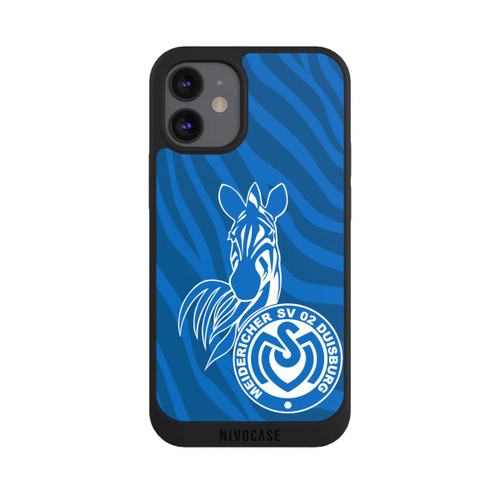 Apple iPhone 12 mini NIVOpure Zebra Dunkelblau - MSV