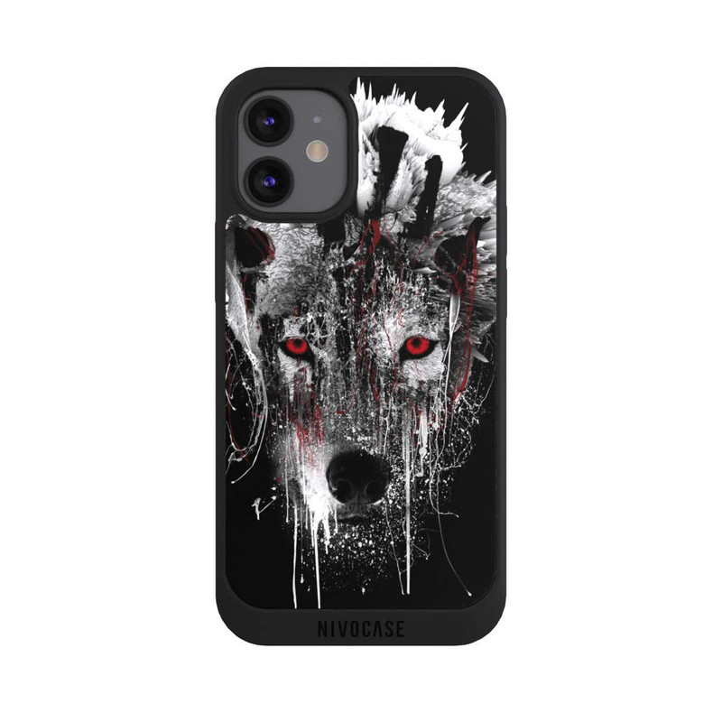 iPhone 12 mini NIVOpure Rote Augen Wolf