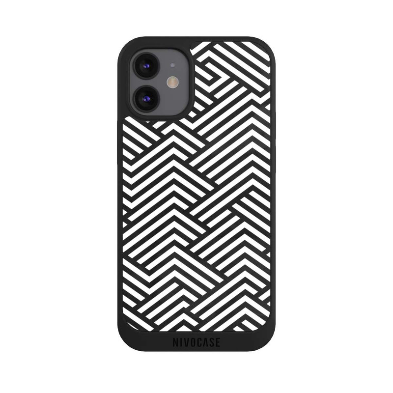 iPhone 12 mini NIVOpure Black and White ZigZag