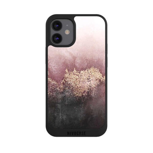Apple iPhone 12 mini NIVOpure Pink Sky Dust Gold Print