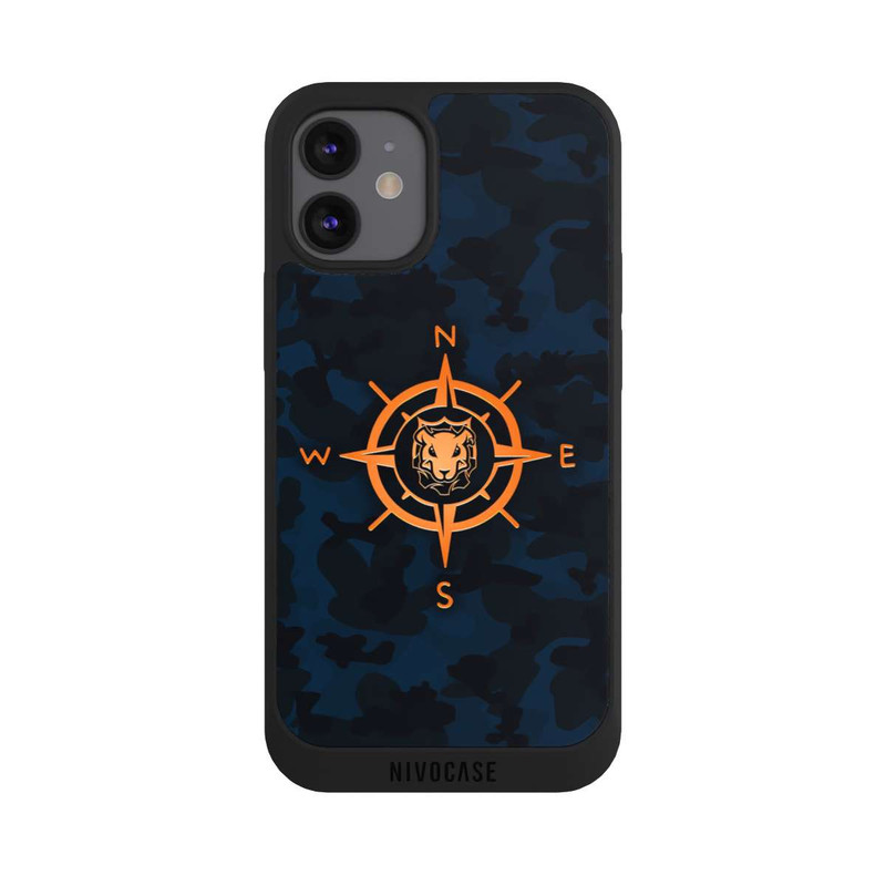 iPhone 12 mini NIVOpure Kompass Camo Blau