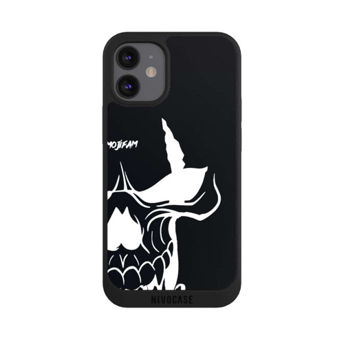 Apple iPhone 12 mini NIVOpure Schädel Groß Schwarz/Weiß