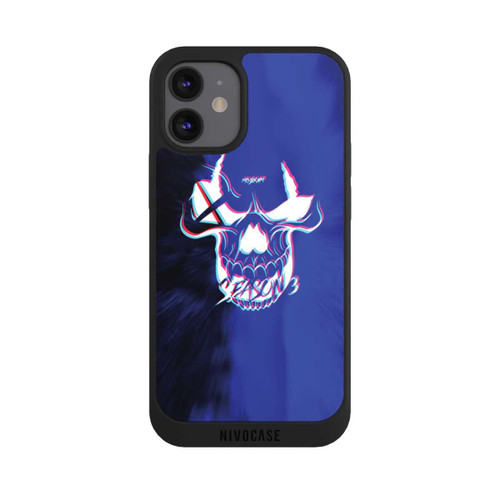 Apple iPhone 12 mini NIVOpure Blauer Totenkopf