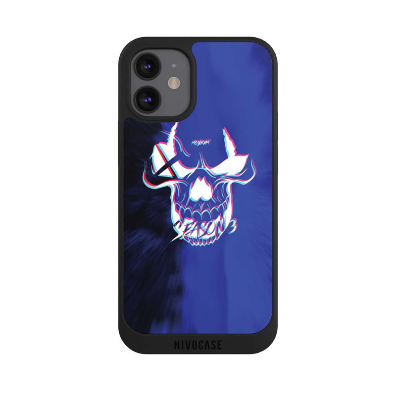 iPhone 12 mini NIVOpure Blauer Totenkopf