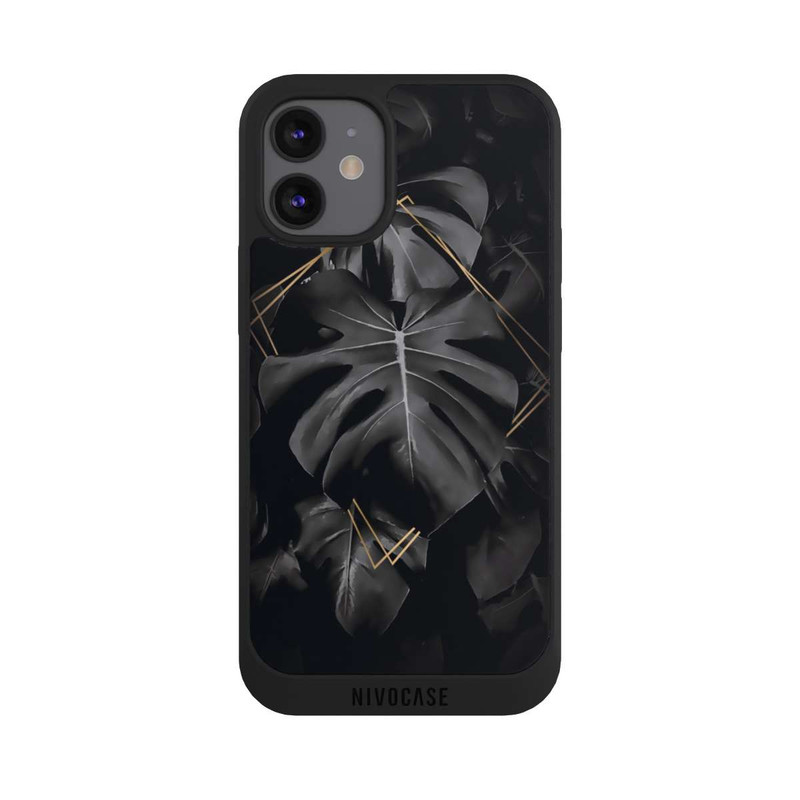 iPhone 12 mini NIVOpure Schwarze Blätter
