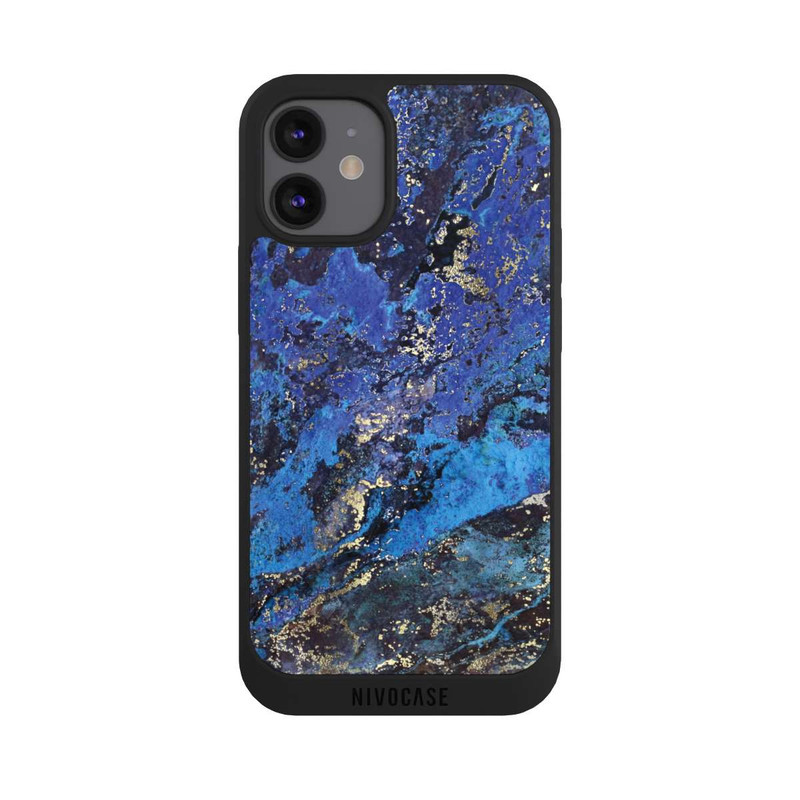 iPhone 12 mini NIVOpure Lapislazuli blau und gold