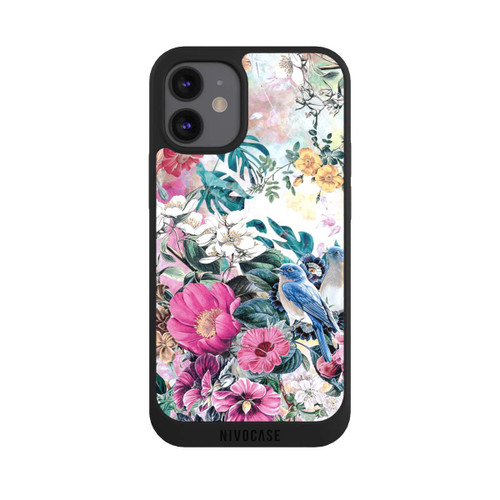 Apple iPhone 12 mini NIVOpure Vögel und Blumen