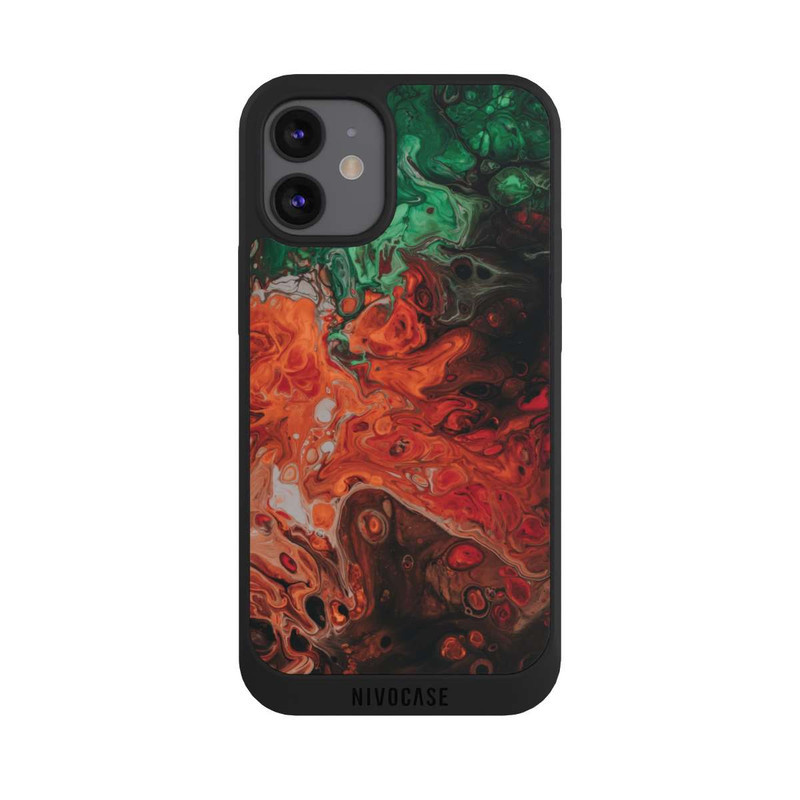 iPhone 12 mini NIVOpure Bunte Öltextur