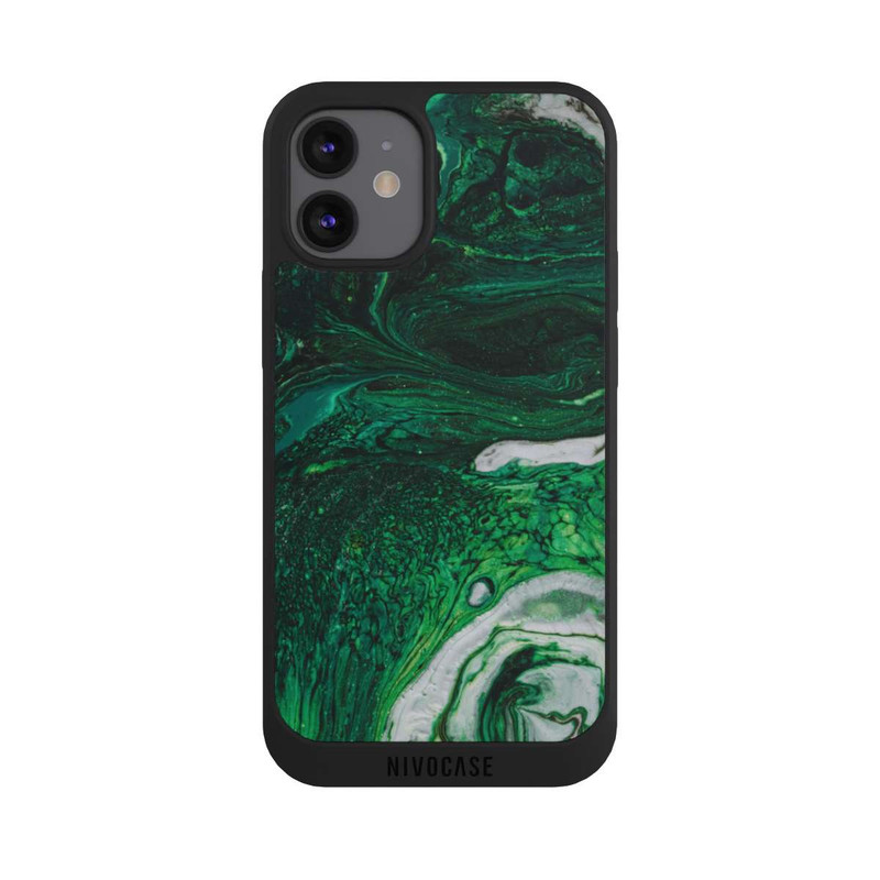 iPhone 12 mini NIVOpure Green oil texture