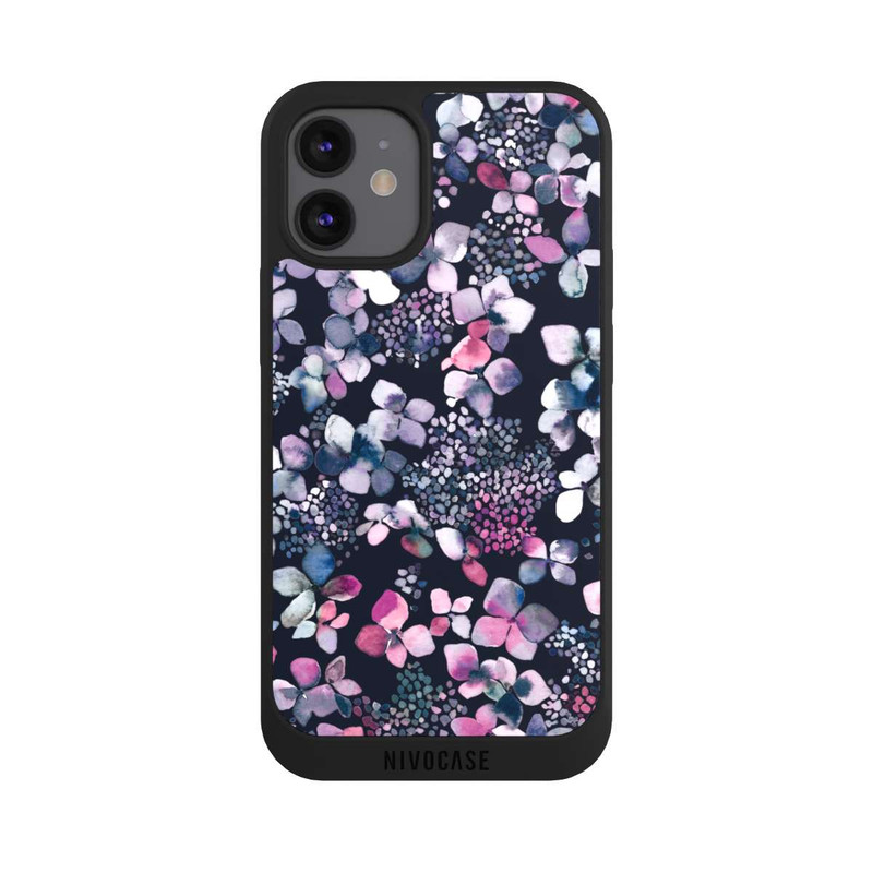 iPhone 12 mini NIVOpure Hortensie dunkel