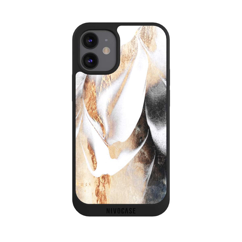 iPhone 12 mini NIVOpure Beruhige Deine Seele Golddruck