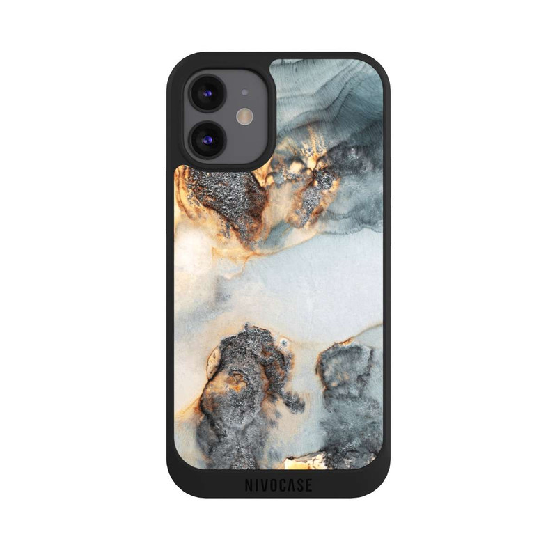 iPhone 12 mini NIVOpure Flutwellen Golddruck