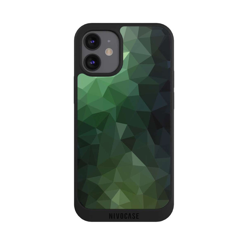 iPhone 12 mini NIVOpure Polygonal Mosaic Green