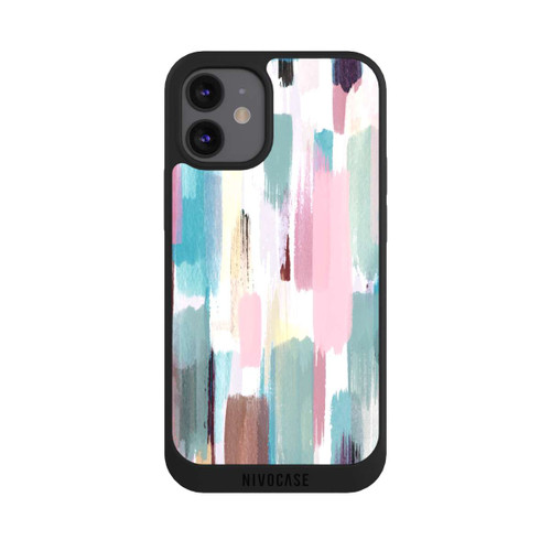 Apple iPhone 12 mini NIVOpure Abstract Brushstrokes Pastel Shades