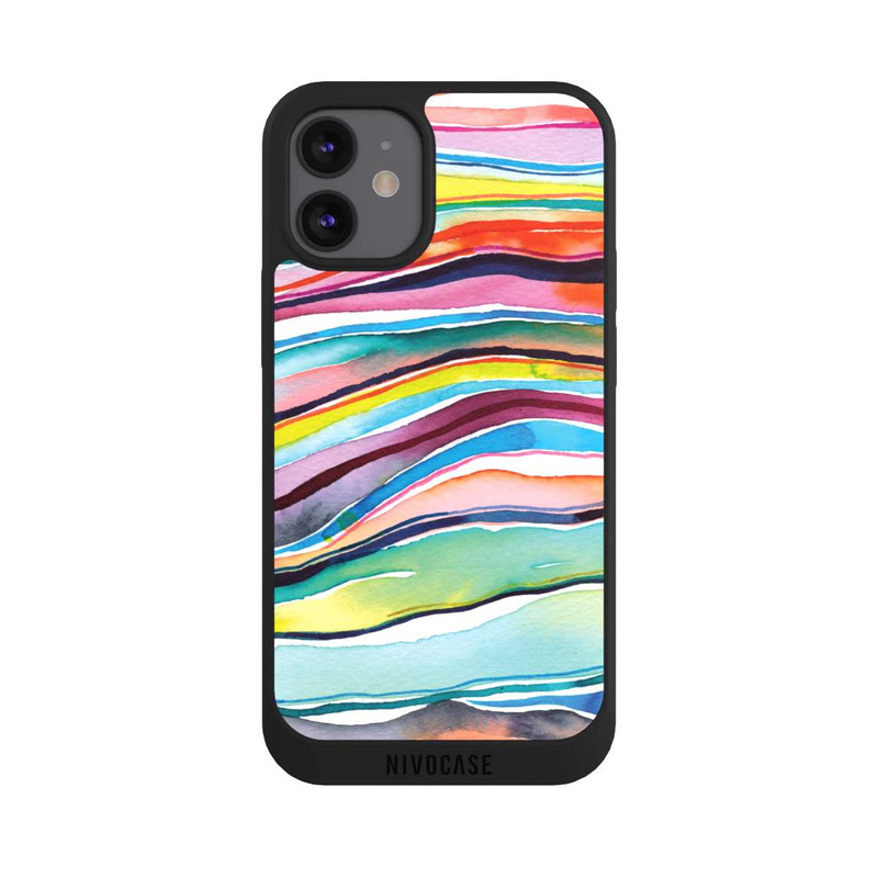 iPhone 12 mini NIVOpure Watercolor Agate Layers