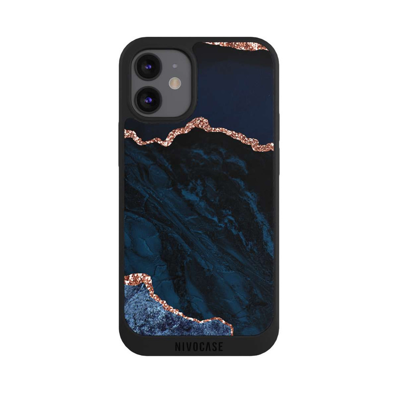 iPhone 12 mini NIVOpure Marbre Bleu Nuit