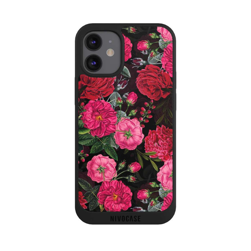 iPhone 12 mini NIVOpure Fleurs Roses et Rouges