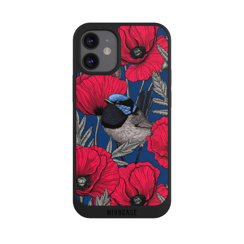 Apple iPhone 12 mini NIVOpure Fairy-wrens and poppies 2