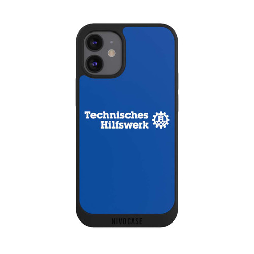 Apple iPhone 12 mini NIVOpure Technisches Hilfswerk Logo Blau