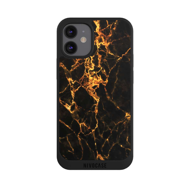 iPhone 12 mini NIVOpure Goldener Marmor