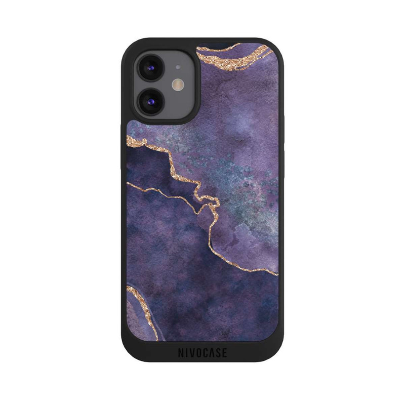iPhone 12 mini NIVOpure Pierre précieuse Glamour violet