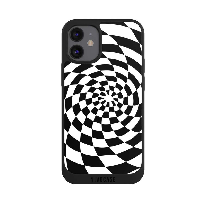 iPhone 12 mini NIVOpure Schwarz-Weiß Illusion