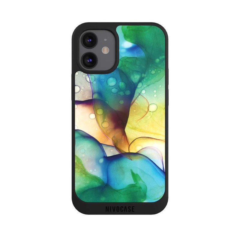iPhone 12 mini NIVOpure Flüssige Kunst grüne Wiese