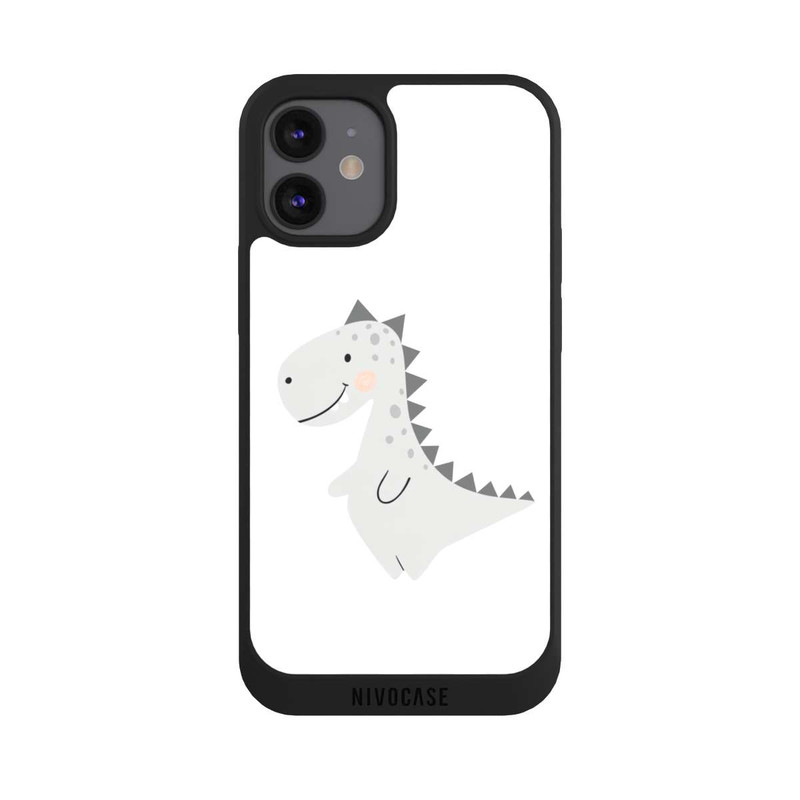 iPhone 12 mini NIVOpure Grauer Dino