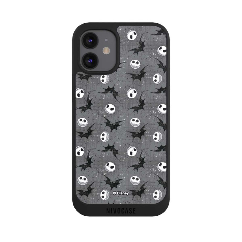 iPhone 12 mini NIVOpure Jack Grey Pattern Tim Burtons Nightmare before Christmas